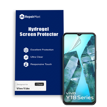 Vivo Y18e Compatible Premium Hydrogel Screen Protector With Full Coverage Ultra HD